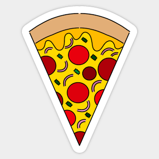 A Pizza Slice Sticker